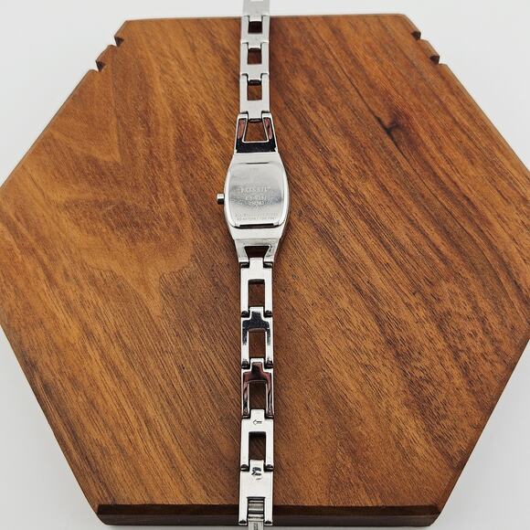 Fossil Women's Silver Tone Minimalist Watch Simple Link Contemporary ES-9381 - Picture 5 of 7